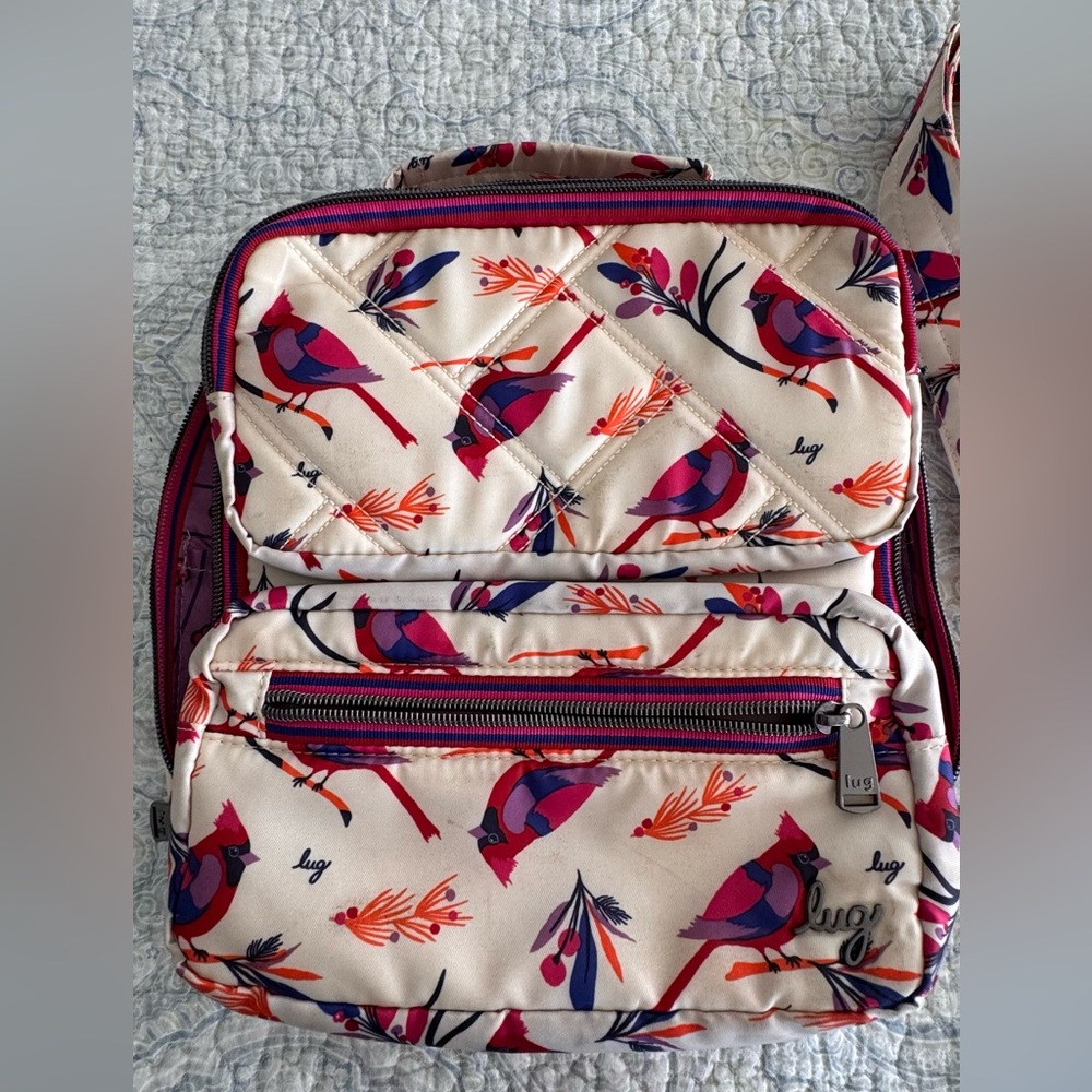 Lug Multicolor Ranger Bird Print Crossbody Bag